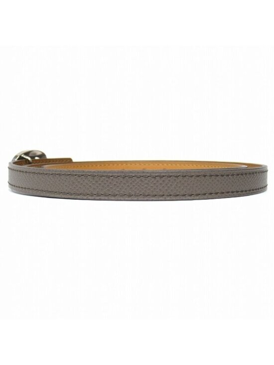 Hermes Chaine D\'ancre 13 mm Reversible Belt Veau Epsom 75 cm Ocher Etain main image 4